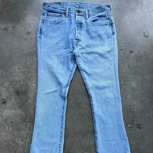 Custom Ant label Anti Vintage Levi’s repaired and tailored denim jeans